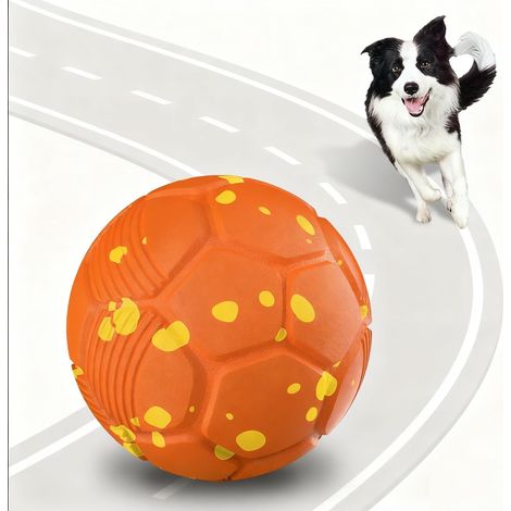 Balle Interactive Intelligente pour Chien Jouet Automatique Rechargeable USB-C avec 3 Modes de Jeu et Évitement d'Obstacles Rouge Orange (1/5)