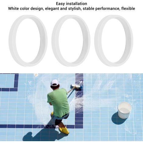 Reifen für Poolreinigungsroboter – 3er-Pack – Strapazierfähiges Gummi – Kompatibel mit C 10 – Weiß