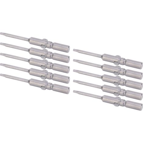 10-teiliges Set Sechskant-Schraubendreherbits mit magnetischem Kopf aus S2-Legierungsstahl, Industriezubehör (1/5)