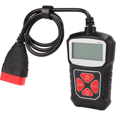 Scanner OBD2, lecteur de codes défauts moteur, outil de diagnostic multifonction pour voitures, SUV et camionnettes (noir) (1/5)