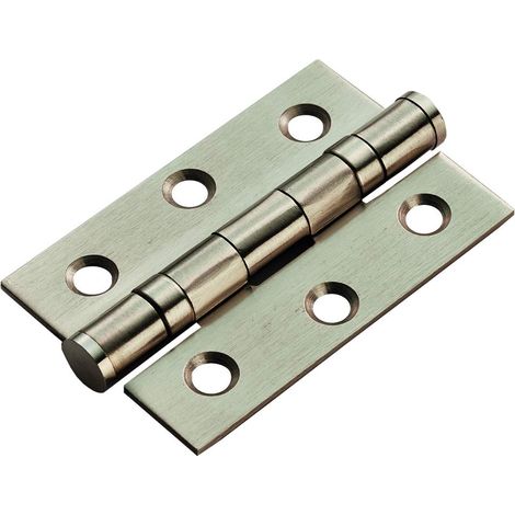 Carlisle HIN1322SNP Eurospec - Cerniera per cuscinetti a sfera, in ottone satinato, 76 x 51 x 2 mm