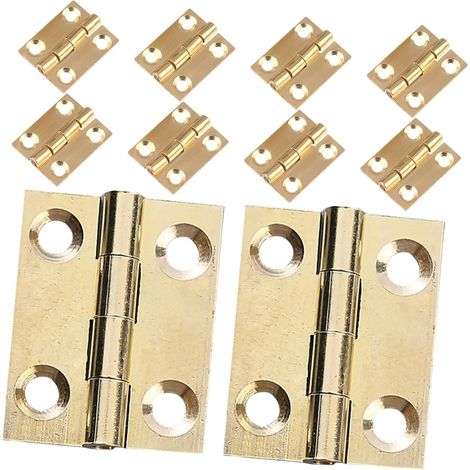 de 10 petites charnières en laiton doré pour boîtes à bijoux (1/5)