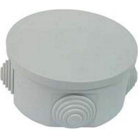 3PZ SCATOLA STAGNA TONDA CON COPERCHIO E 4 PASSACAVI IP44 -  mm.65x35h. (001)