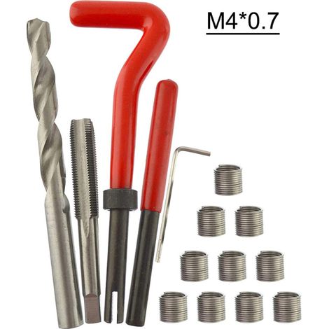 Kit de réparation filetage 15 pièces M3-M11 Helicoil Car Pro Coil Tool M40,7