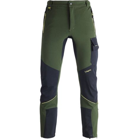 pantaloni da lavoro dynamic giardiniere verde/nero, tg xxl - kapriol