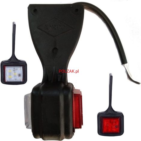 Luz de posición LED blanca-roja 12V 24 colgante izquierda - LD 430/L (1/5)