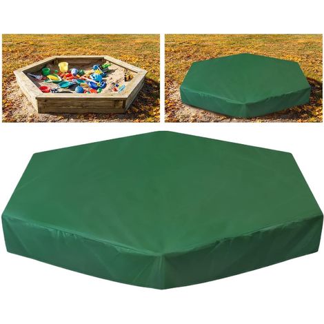 Couverture de bac à Sable Protection Solaire octogonale imperméable Couvercle protecteur pour caisse à sable Pour extérieur, zone sableuse, jeux d'eau, piscine, cour (1/5)