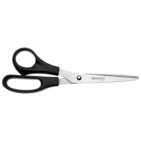 Westcott Ergonomische Linkshänder-Scheren schwarz 210 mm
