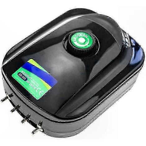 Pompe à air pour aquarium compatible avec l'oxygénation, 8 W, ultra-silencieuse et économe en énergie, haute qualité. WHBYV (1/4)