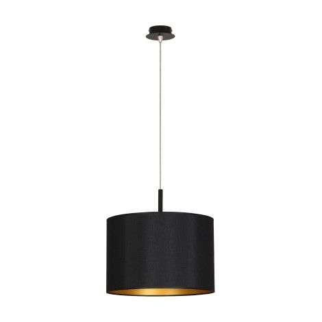 Lampadario a sospensione Nowodvorski Alice nero oro Ø46