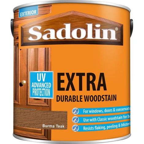 Sadolin 5028552 Extra Durable Woodstain Burma Teak 2.5 litre SAD5028552