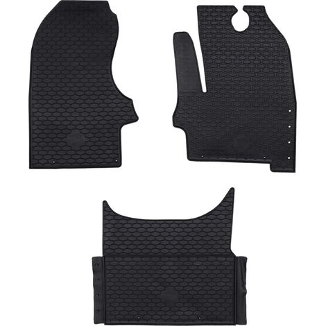 Car Mat 3 pcs Black suitable for Iveco DAILY 2014- Rubber vidaXL