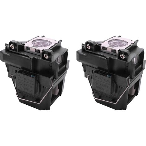 Lot de 2 V13H010L67 Projector lampe module pour EPSON EB-S02 EB-S11 EB-S12 EB-SXW11 EB-SXW12 EB-W02, Etc (1/5)