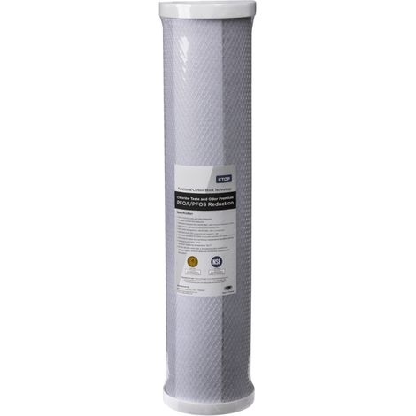 Cartouche charbon PFAS 20" Big Blue : Filtration haute performance 0,5 micron (1/2)