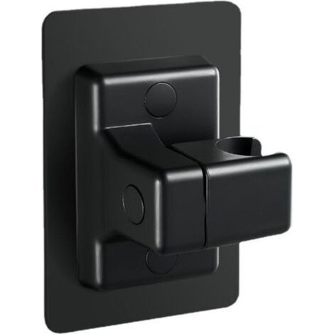 (Black) 360° Rotating Shower Head Holder - No Drilling - Universal Shower Bracket for Hand Shower or Shower Head (1/5)