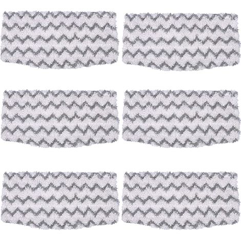 Paquet de 6 tampons de vadrouille en Microfibre de Remplacement S1000 recharges pour Nettoyeur de Sol Dur pour vadrouille à Vapeur Requin modèle S1000A S1000 S1000C S1000WM (1/5)