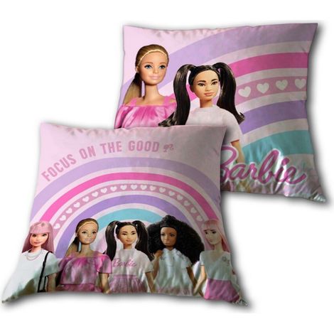 Coussin 40x40 cm Barbie rose