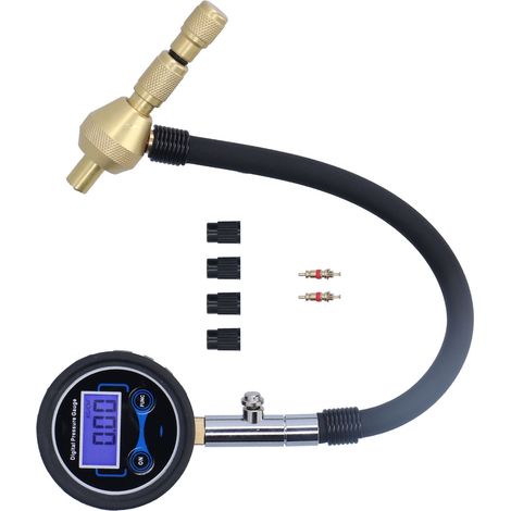 Manomètre numérique de pression des pneus, testeur LCD multifonction haute précision pour voiture, entretien et réparation auto (1/5)