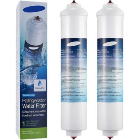 Pack of 2 DA29-10105J water filters – Filter cartridges for AEG, Bosch, and Samsung refrigerators – Removes chlorine and impurities (1/5)