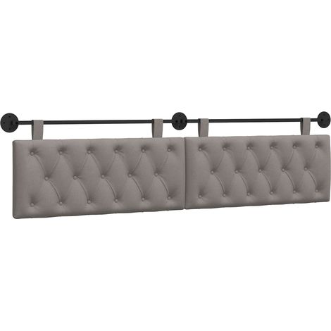 Maison Exclusive - Hängendes Kopfteil Taupe Stoff (1/5)