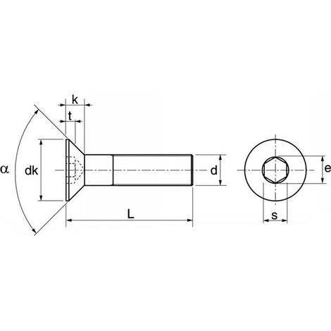 Vis euromarine iso 10642 inox marine 16 mm (1/2)