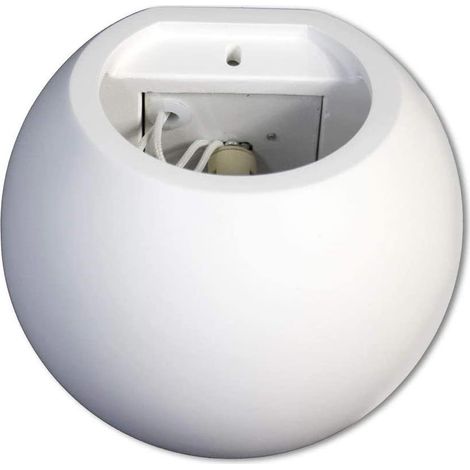 Applique da parete in gesso tondo a doppia emissione luminosa up e down verniciabile lampada con attacco g9 moderno IP20 (1/3)