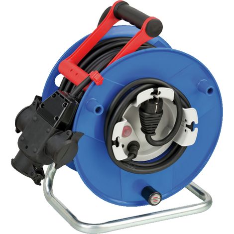 Brennenstuhl Tamburo del cavo Garant G IP44 38+2m H07RN-F3G1.5 con attacco in gomma triplo - 1188380301 (1/4)