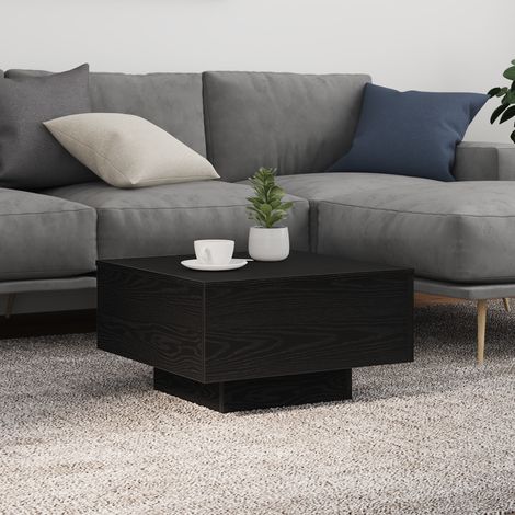 Table Basse-Table Salon Chêne noir 55 x 55 x 31 cm Bois d'ingénierie 809575