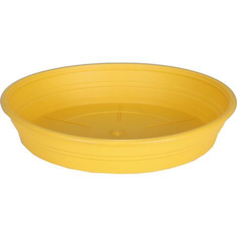 Soucoupe Ronde D19,5cm - H3,2cm - Jaune - Fabrication Française - Livraison gratuite (1/2)