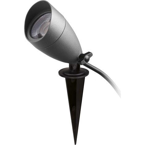 Proyector piqueta tilt TERRA 220-240V IP65 LED SMD AC 6W 640lm(380lm) CRI80 3000K 50º Antracita (1/5)
