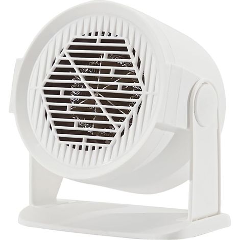 Petit Chauffe-Espace Portable 400/600W, Chauffe-Bureau Économique pour Usage Intérieur avec Oscillation Réglable Verticale à 120°, 2 Vitesses Réglables, Protection Contre la Surchauffe et Chauffage Ra (1/5)