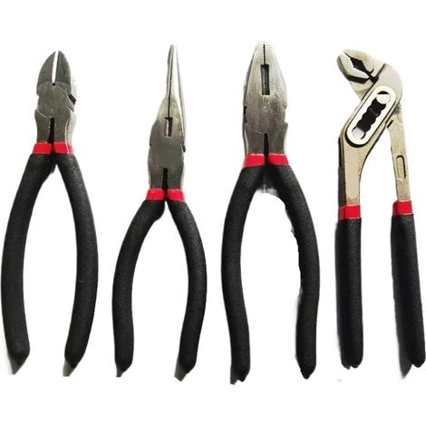 Pince multiprise réglable 4 pièces 8", pour tubes et atelier (1/5)