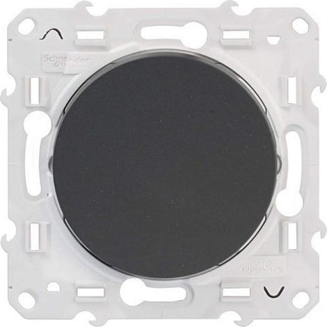 Schneider Electric – Interrupteur va-et-vient 10A – fixation par vis – IP21 – anthracite – pour espaces confinés – contrôle point lumineux