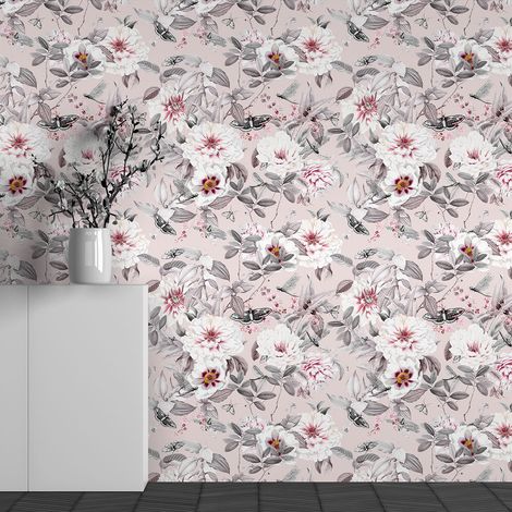 Papier peint panoramique - Motif Fleurs - 130 cm x 81 cm (1/3)