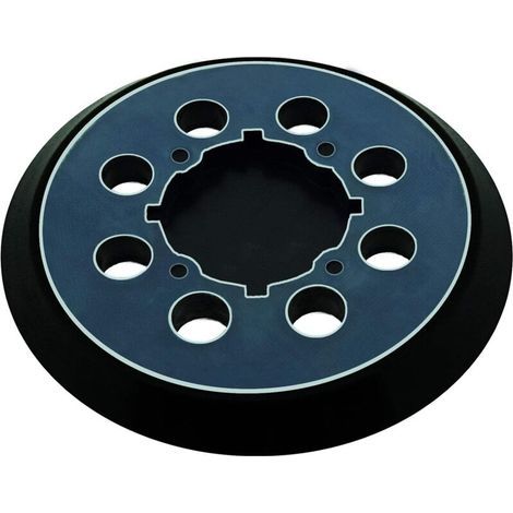5 Zoll (12,7 cm) Schleifscheibenhalterung mit 8 Löchern und 4 Schraubenlöchern, selbstklebend, schwarz, kompatibel mit Dewalt DWE6423, DWE6421 und DCW210B