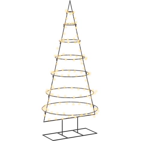 Metall-Weihnachtsbaum mit Ständer KUOPIO 180 cm Warmes Weiß vidaXL (1/5)