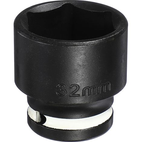 Douille À Choc 1/2" Entraînement 32mm 1.7" Long Blanc Noir (1/5)