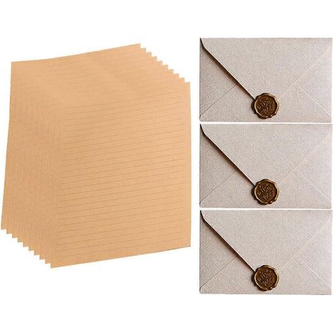 1 lot de papier à lettres, enveloppes en papier, enveloppes pour fêtes et festivals-16.5X11X0.2CM (1/3)