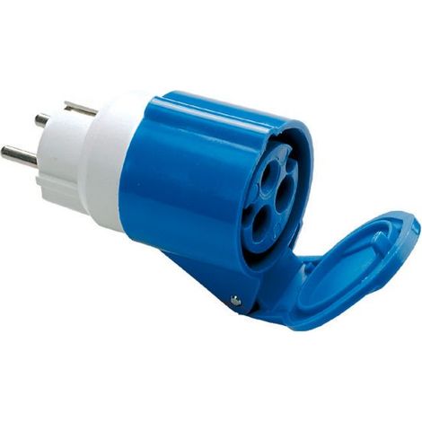 Adaptateur pour prise industrielle de S31 à 1 prise CEE 230V IP44 Fanton 73001 (1/5)