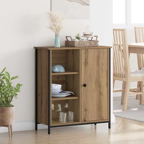 Buffet-Meuble de rangement Chêne artisanal 70 x 30 x 80 cm Bois d'ingénierie (1/5)