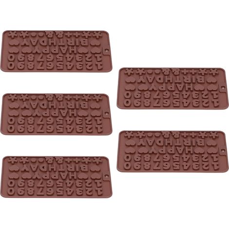 moules à pâtisserie mignons en silicone pour gâteau, pudding au chocolat, etc. - Numéro (1/5)