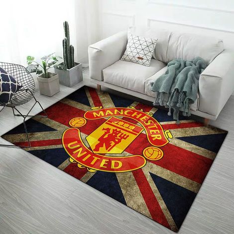 Tapis de sol Real Madrid AC Milan Manchester United, antidérapant, salon, club de football, 80x160 cm, 9 pièces (1/3)