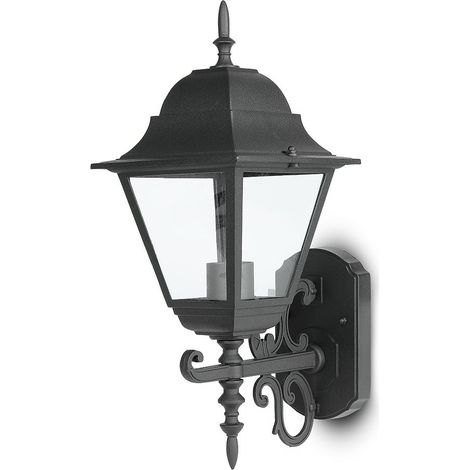 V-TAC VT-761 Garden Wall Groß Lamp IP44 Facing Up E27 Holder schwarz - sku 7521 (1/5)