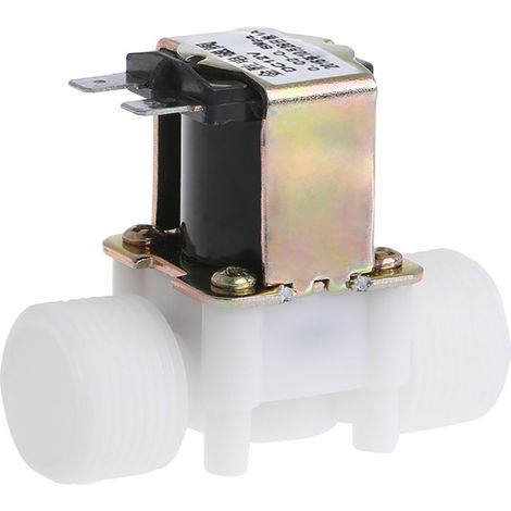 Elettrovalvola da 3/4" per 12V CC PP N/C Valvola di bypass per controllo acqua