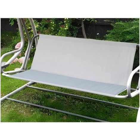 Housse de Remplacement pour Balançoire de Jardin, Hamac et Chaise à Bascule - 600D Oxford Épais Imperméable (113 x 47 x 47 cm, Gris) (1/4)
