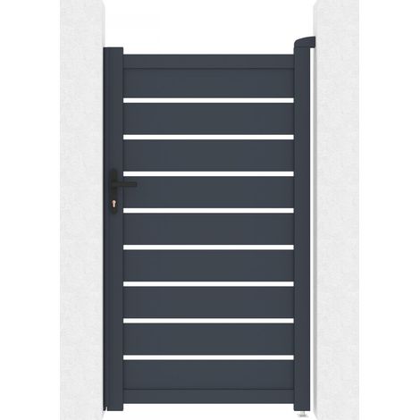 Aluminium Tor Bastien - 100 x 176 cm - Anthrazit (1/5)