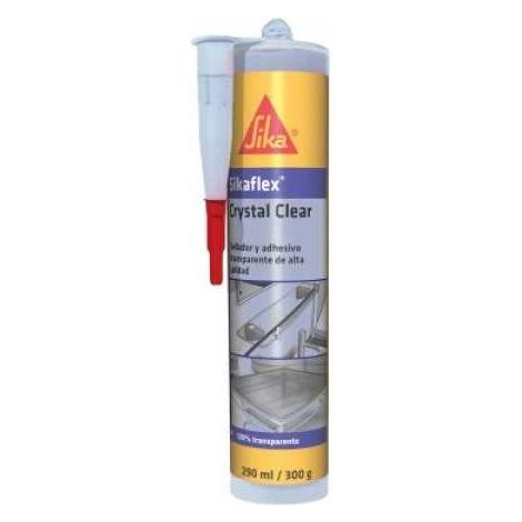 Lote de 4 unidades Sikaflex-112 Crystal Clear 290 ML Cartucho SIKA (1/4)