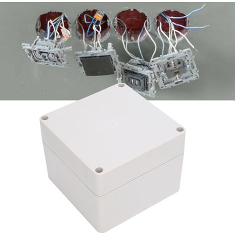IP65 wasserdichte Anschlussdose 120 x 120 x 90 mm, elektrische Außenanschlussdose aus ABS (1/5)