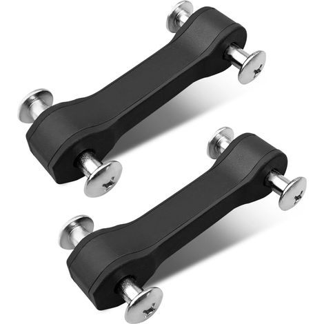 Kit di chiusura cofano compatibile con Jeep Wrangler JK 2WD 4WD 2007-2017 e Wrangler JK 2WD 4WD 2018, chiusure cofano con viti, sostituiscono il codice KJ09145BK, 2 set