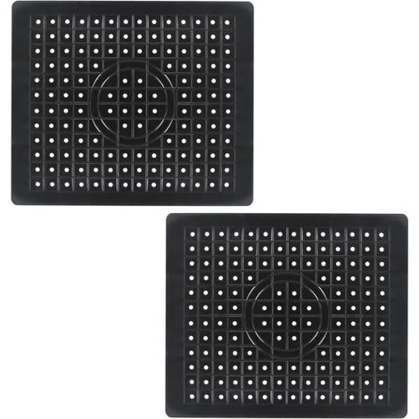 2 PCS Tapis Evier Cuisine Caoutchouc TPR Tapis dévier 31,4 x 26 cm Protege Evier Cuisine Protection Evier Cuisine Tapis Fond Noir (1/5)